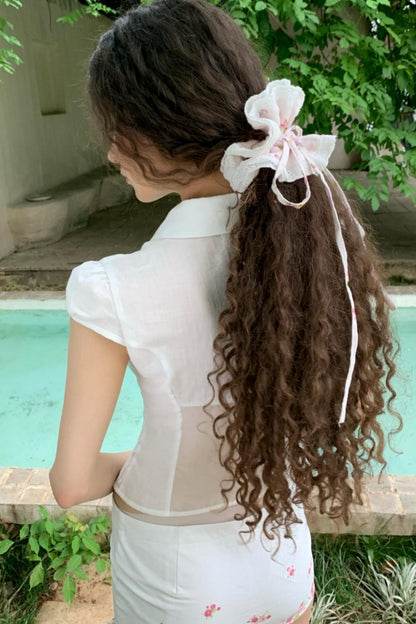 Elegant Floral Shirt And Skirt Set-Up