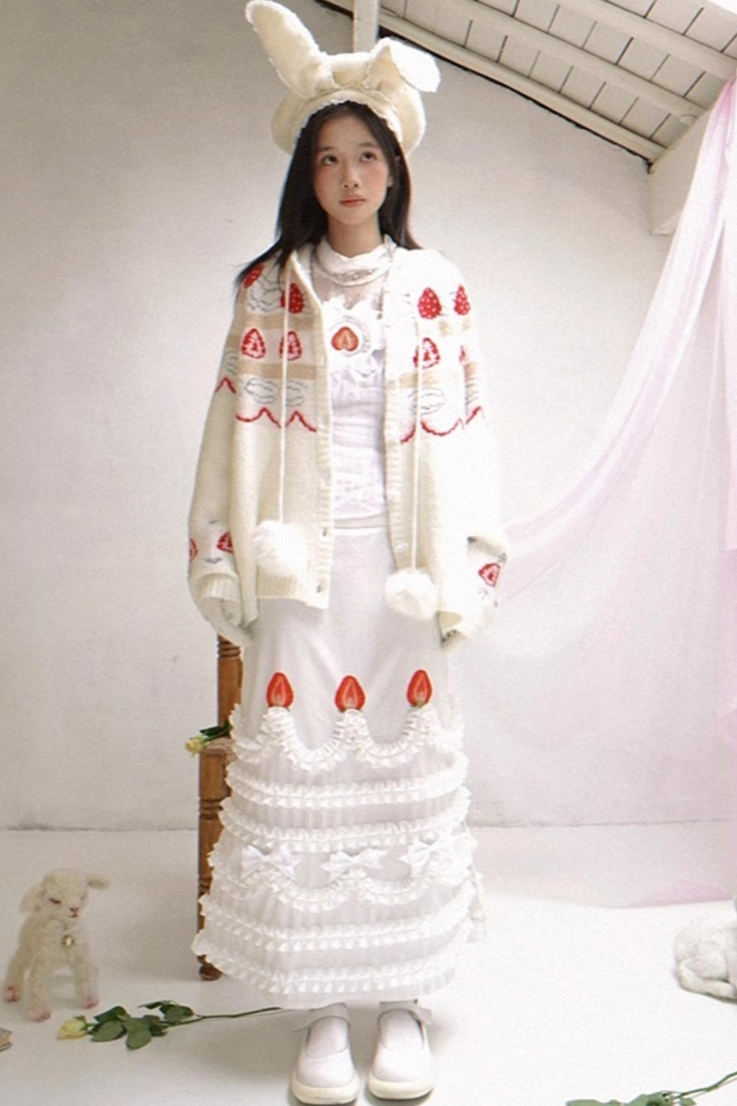 Happy Strawberry Cake Skirt