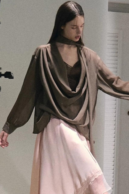 Twilight Chiffon Swing Top