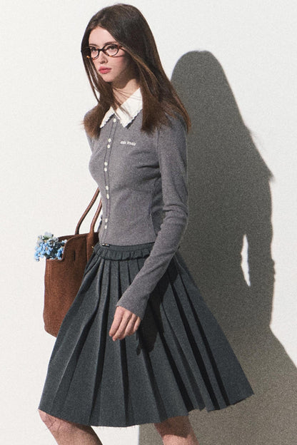 Tree Shape Pleated Winter Skirt