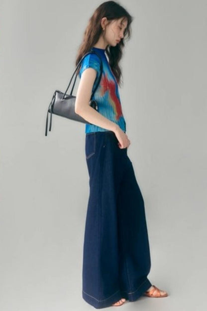 Goldfish Retro Pleated Top