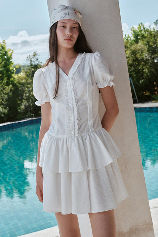 Blue Hour V-neck Dress