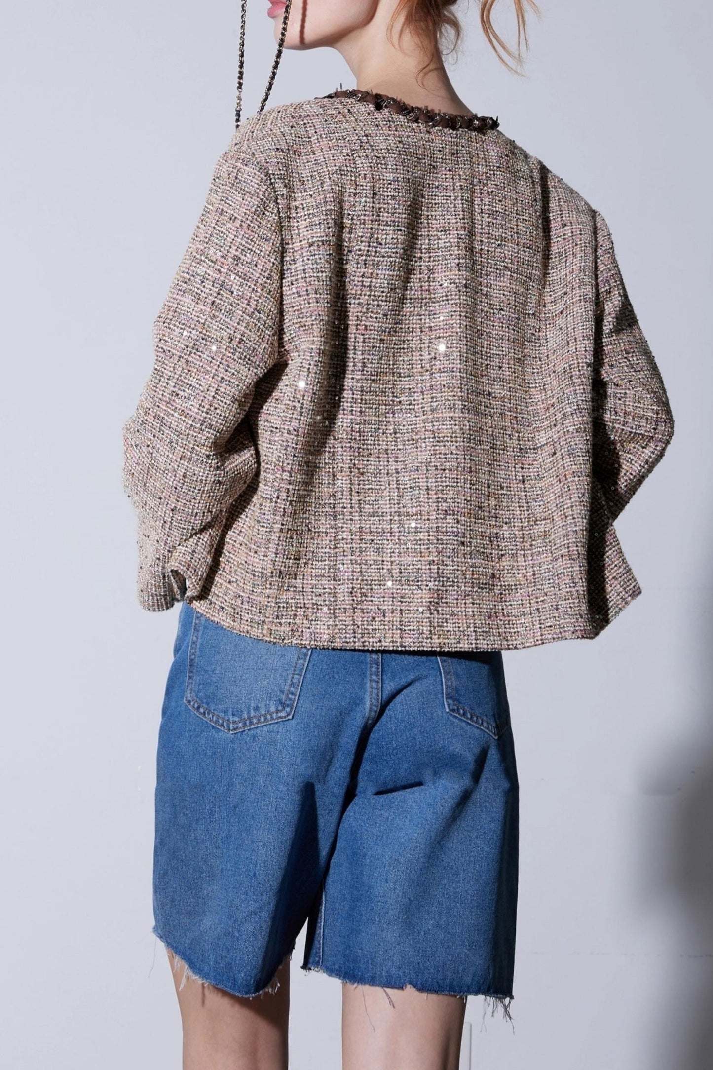 Autumn High-Waisted Denim Shorts