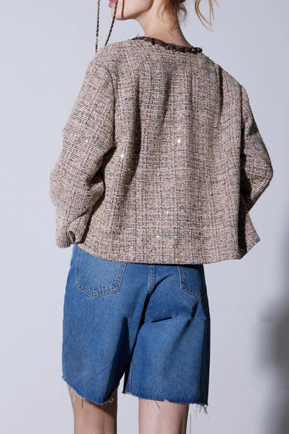 Autumn High-Waisted Denim Shorts