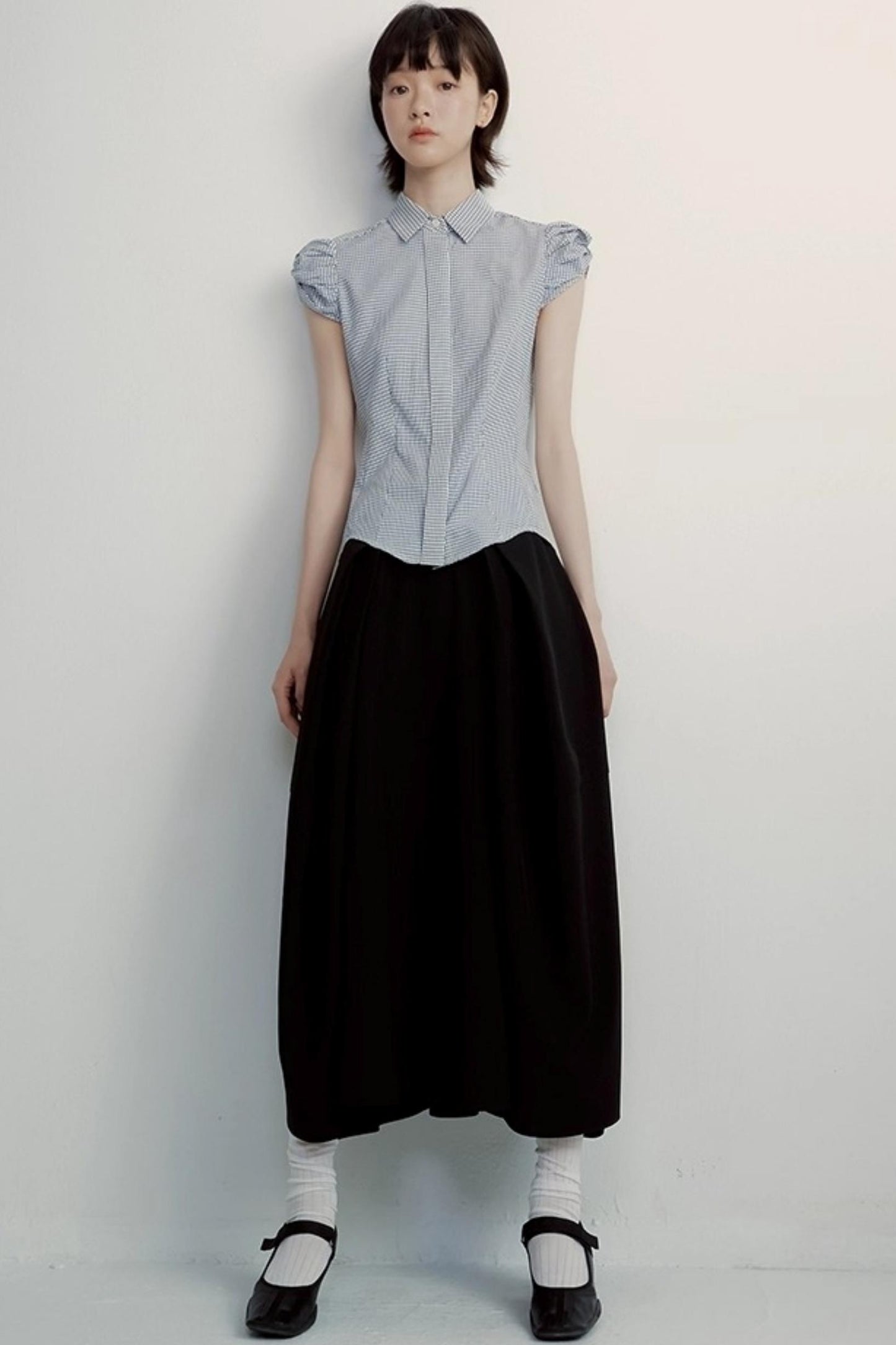 Elegant Black Lantern Skirt