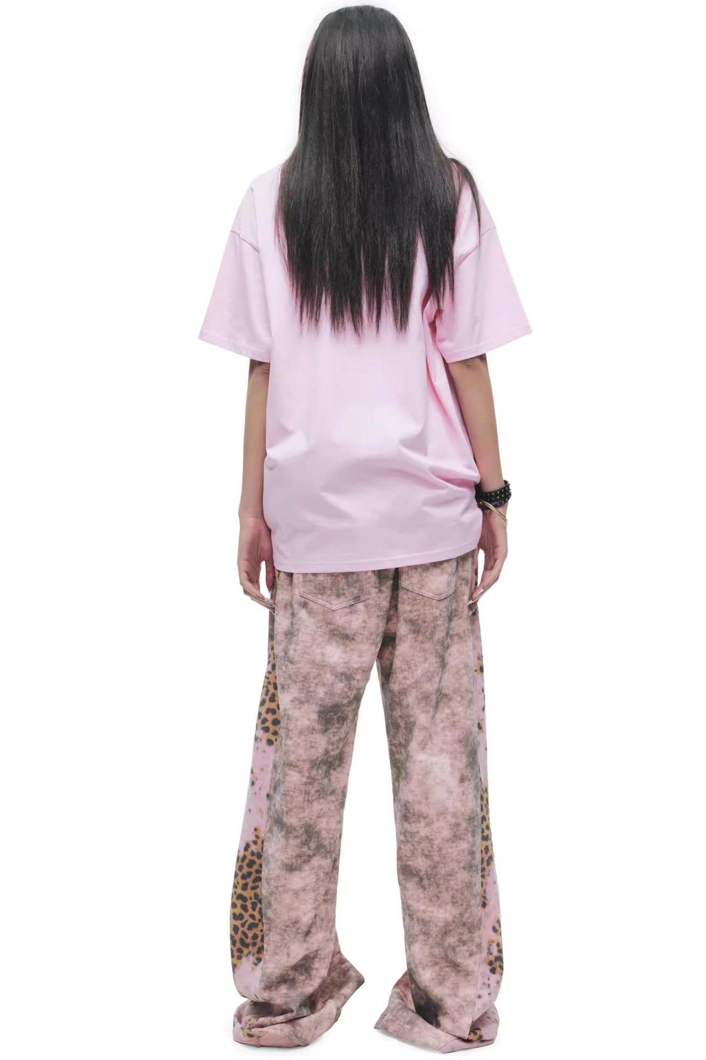 Tie-Dye Distressed Sweatpants