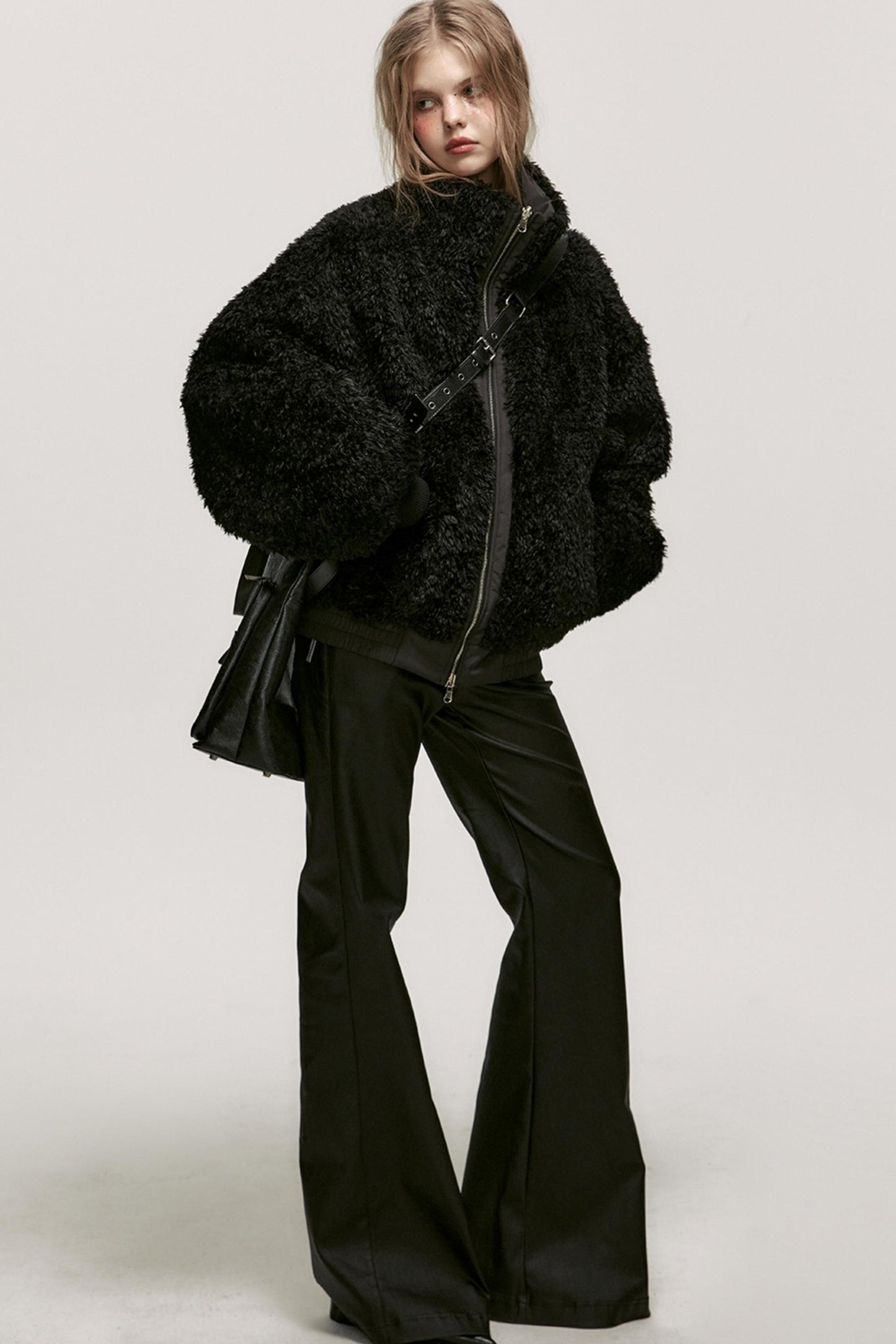 Reversible Wool Fur Jacket