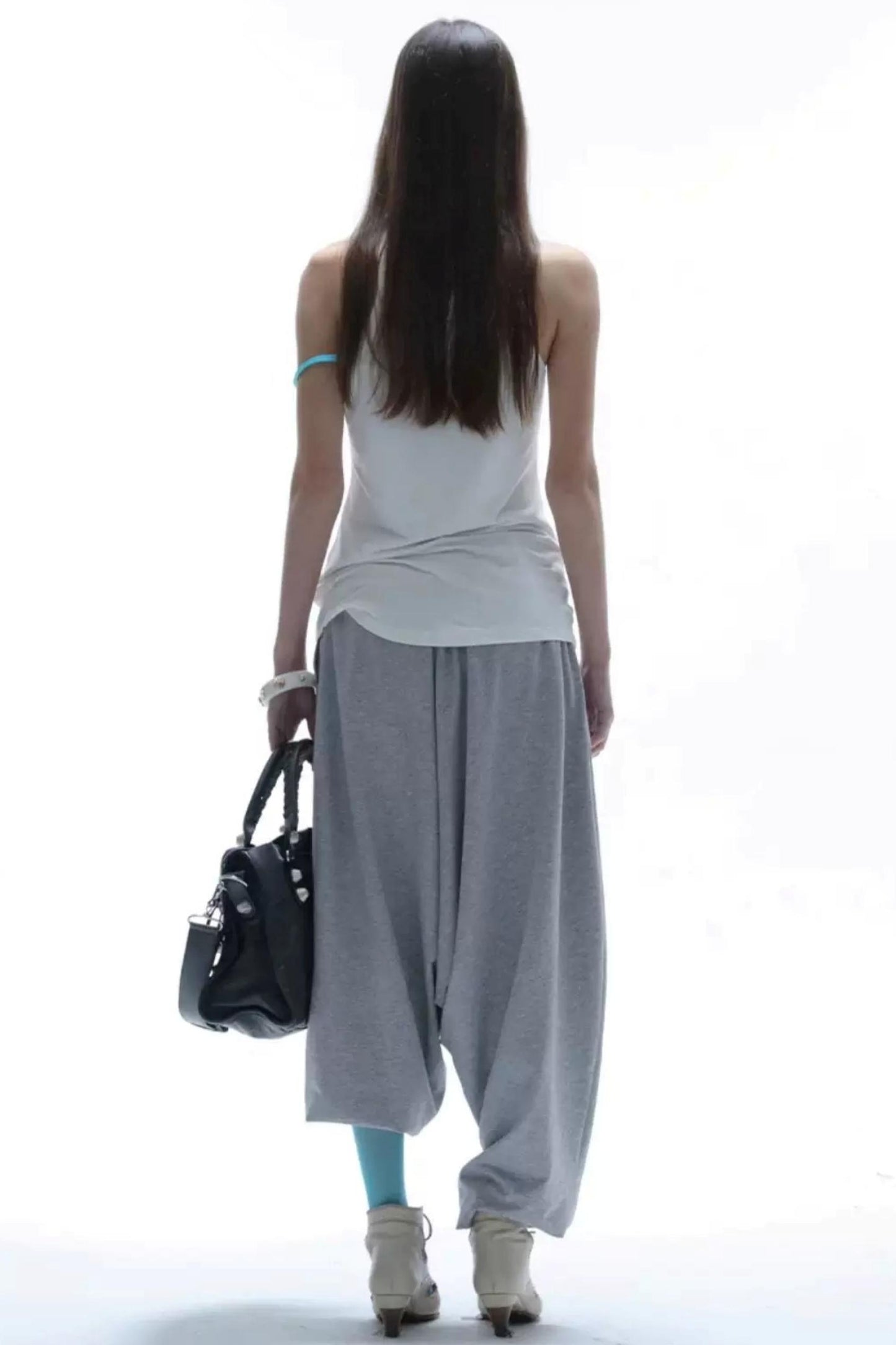Retro Knit Harem Pants