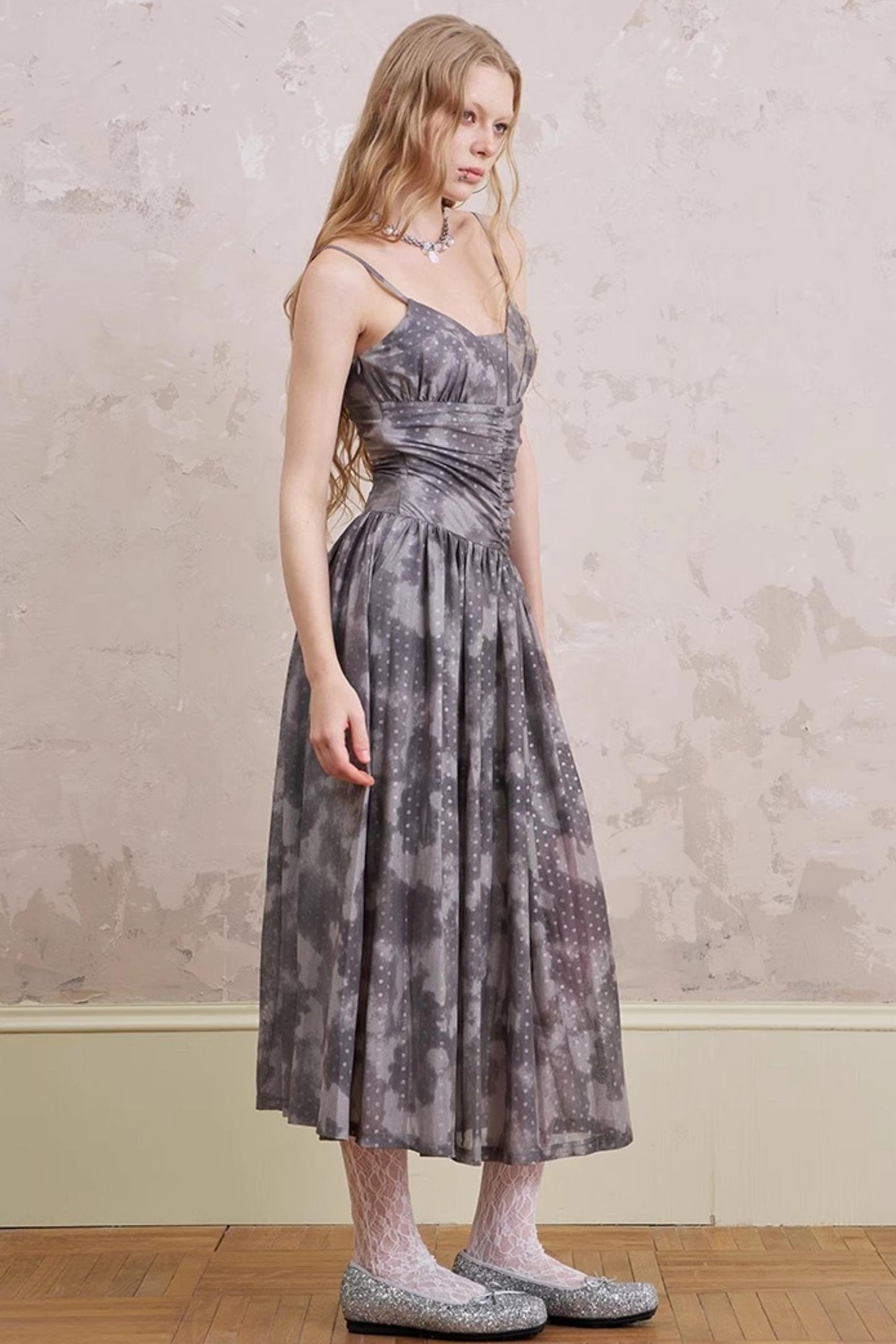 Polka Dot Maxi Dress