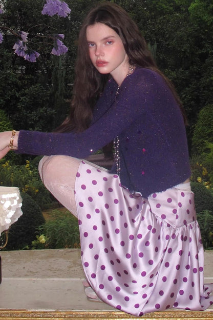 Vintage Lace Polka Dot Skirt