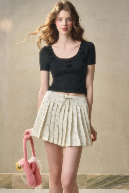 Handmade Floral Cropped Top