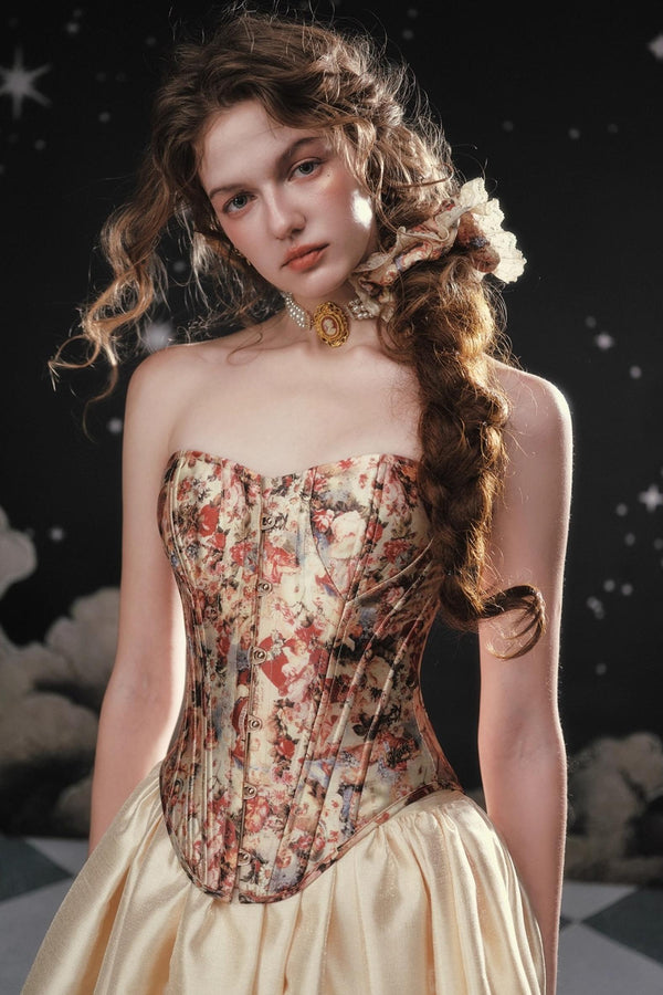 Pinch Waist Corset Skirt Dress Set-Up