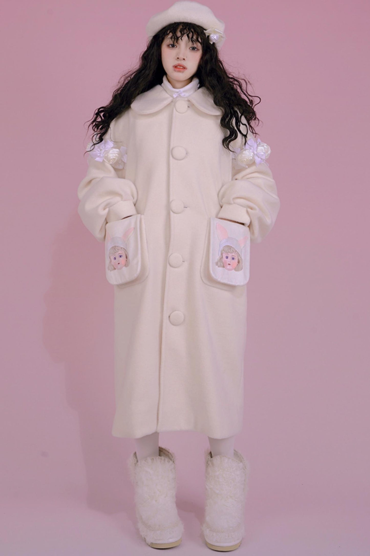 Cute Girl Warm Clip Cotton Coat