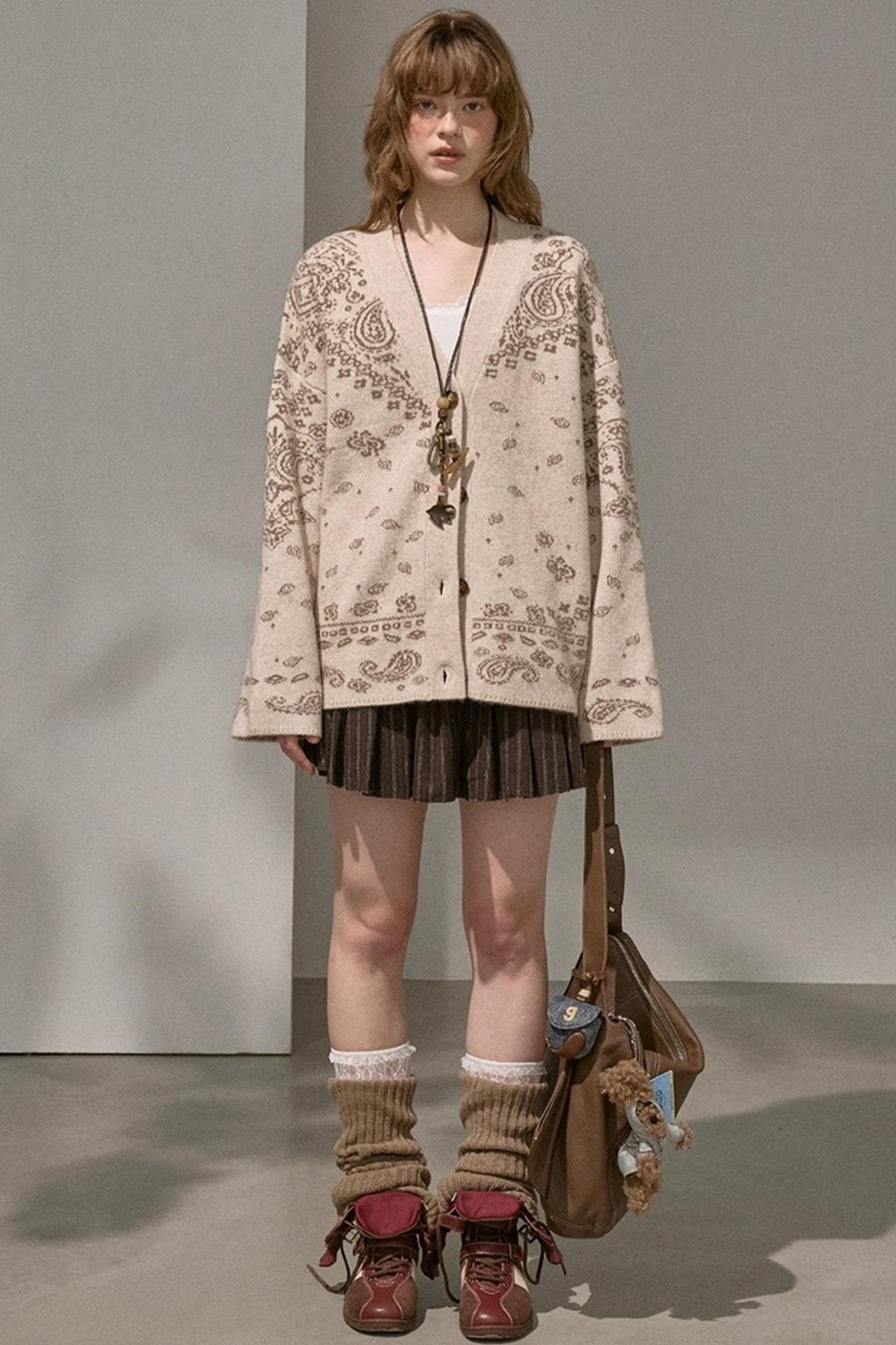 Premium V-Neck Knit Cardigan