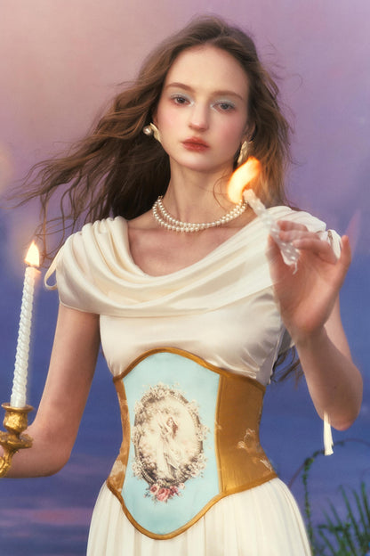 Elegant Floral Dress Waist