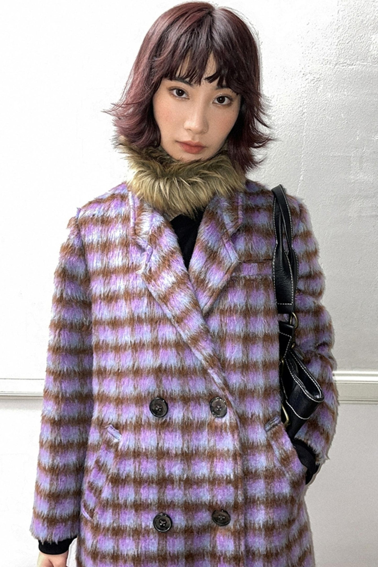 Vintage Check Long Coat