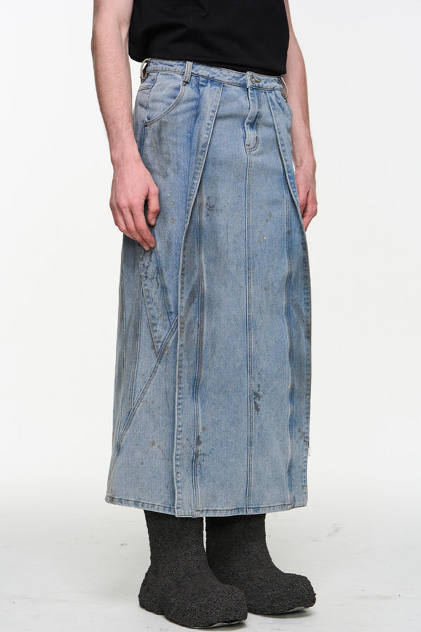 Ink Splatter Half Skirt