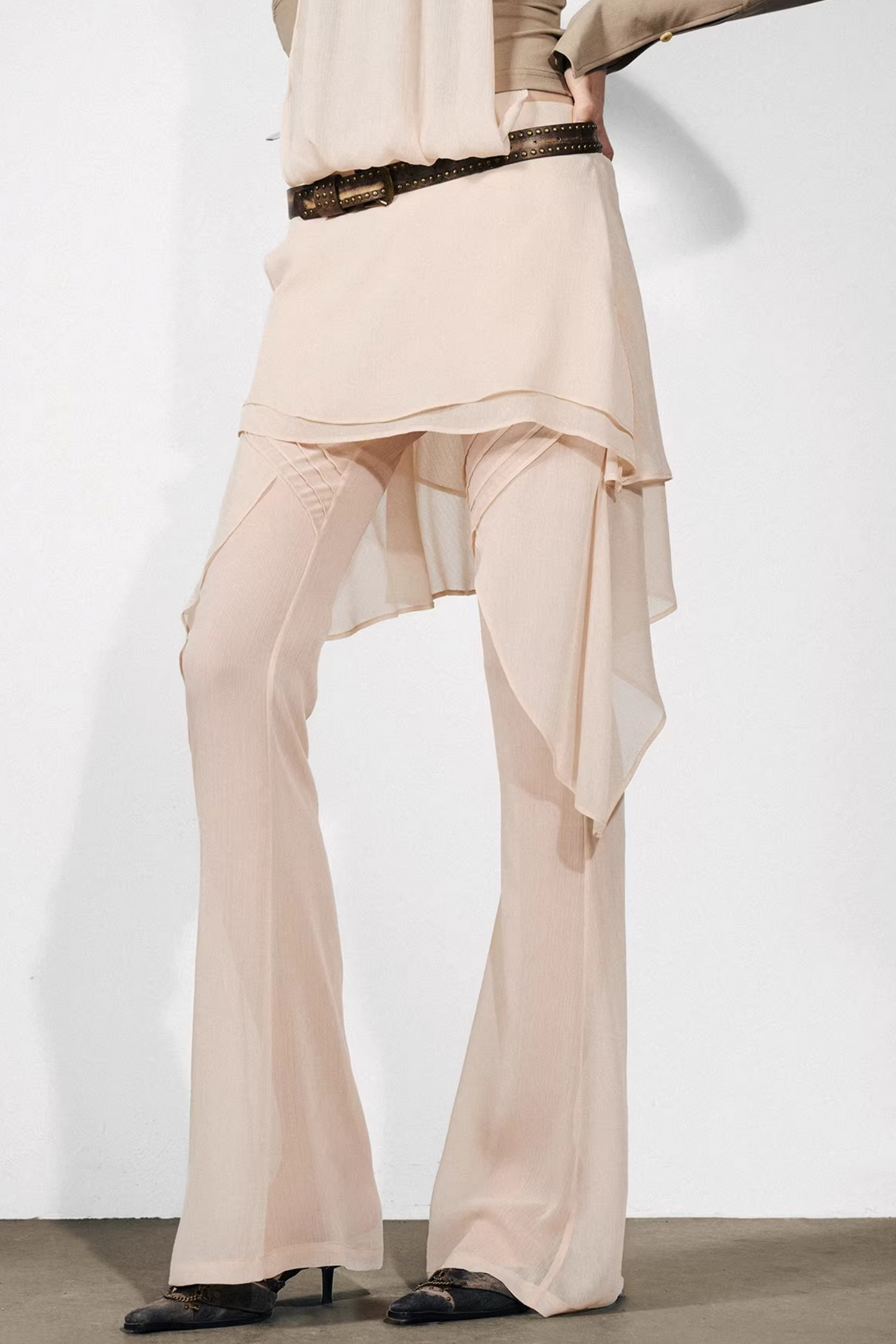 Chiffon-Rüschenrockhose