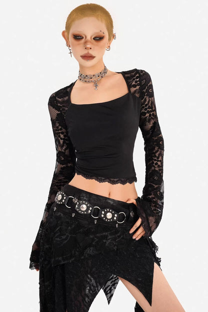 Lace Hollow Punk Top