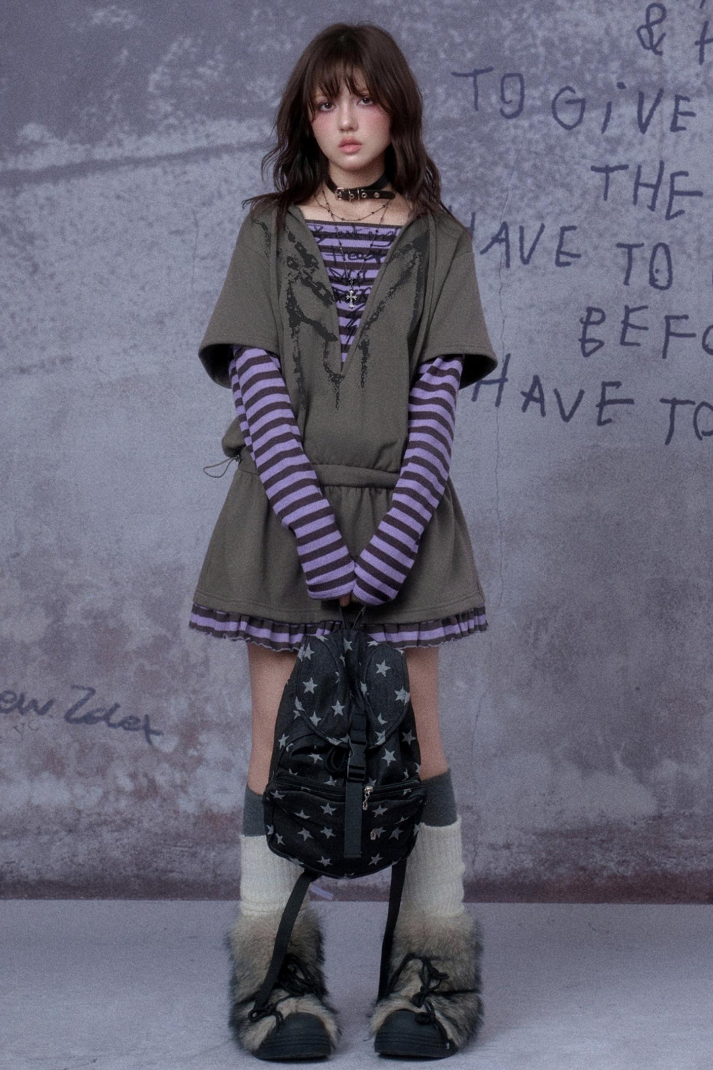 Fighting Spirit Hooded Dress