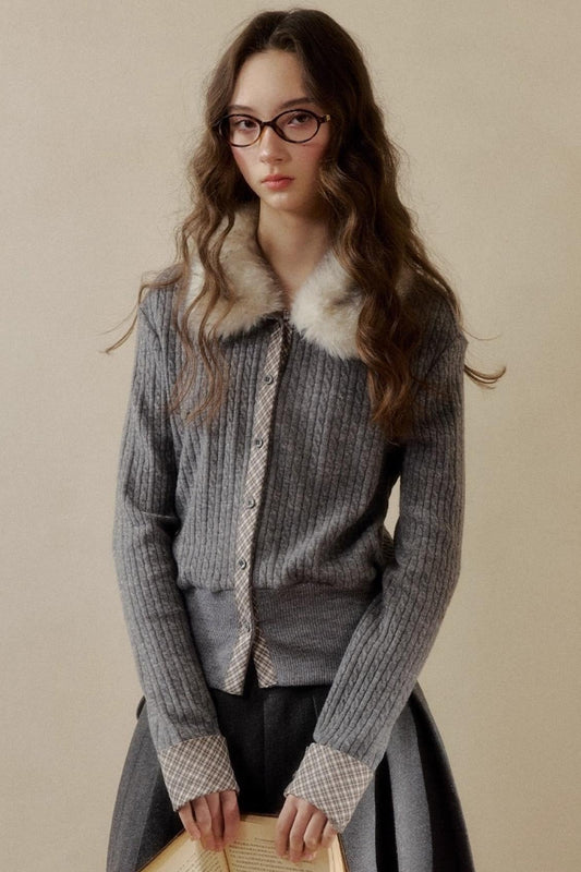 Retro Reindeer Plaid Sweater