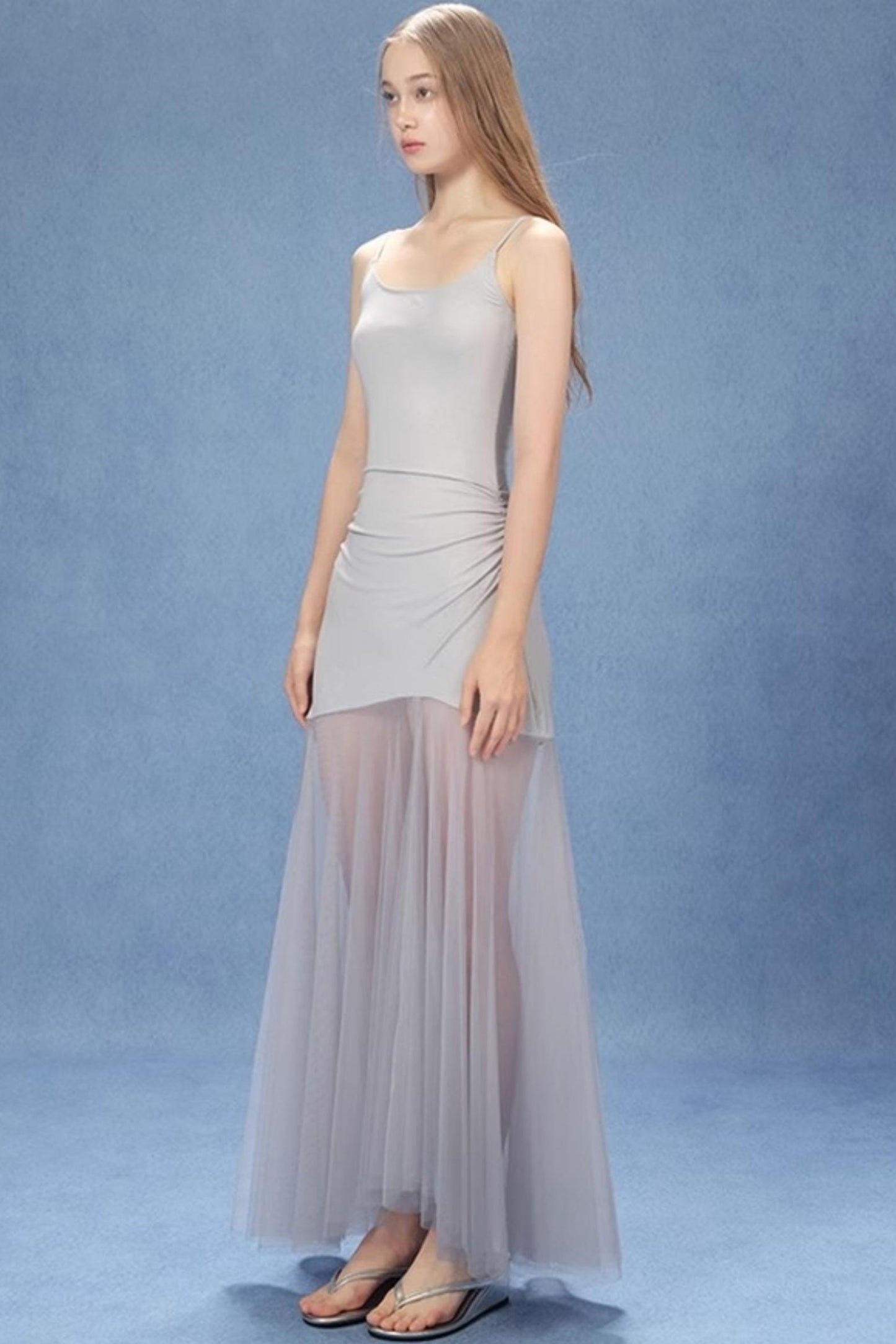 Halter Mesh Slim Dress