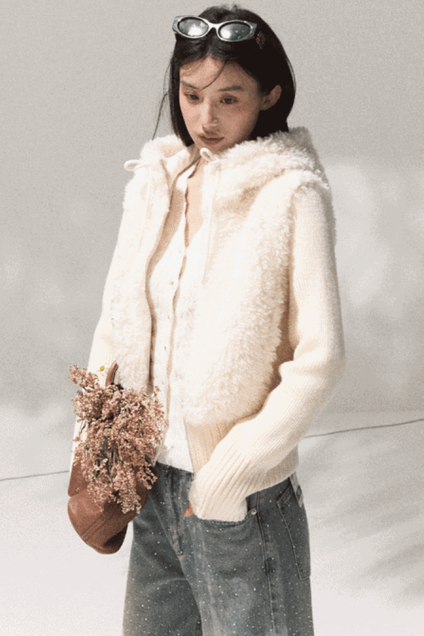 Soft Lambswool Knit Jacket Set-Up