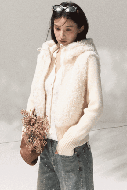 Soft Lambswool Knit Jacket Set-Up