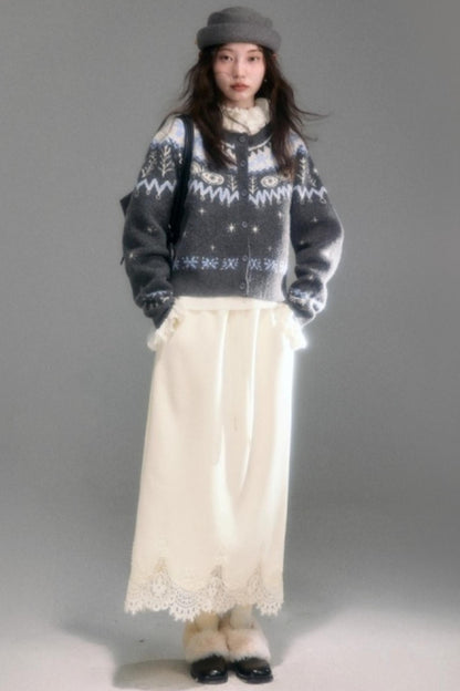 Velvet Floral Knit Top