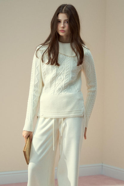 Feminine Line Vintage Knit Top