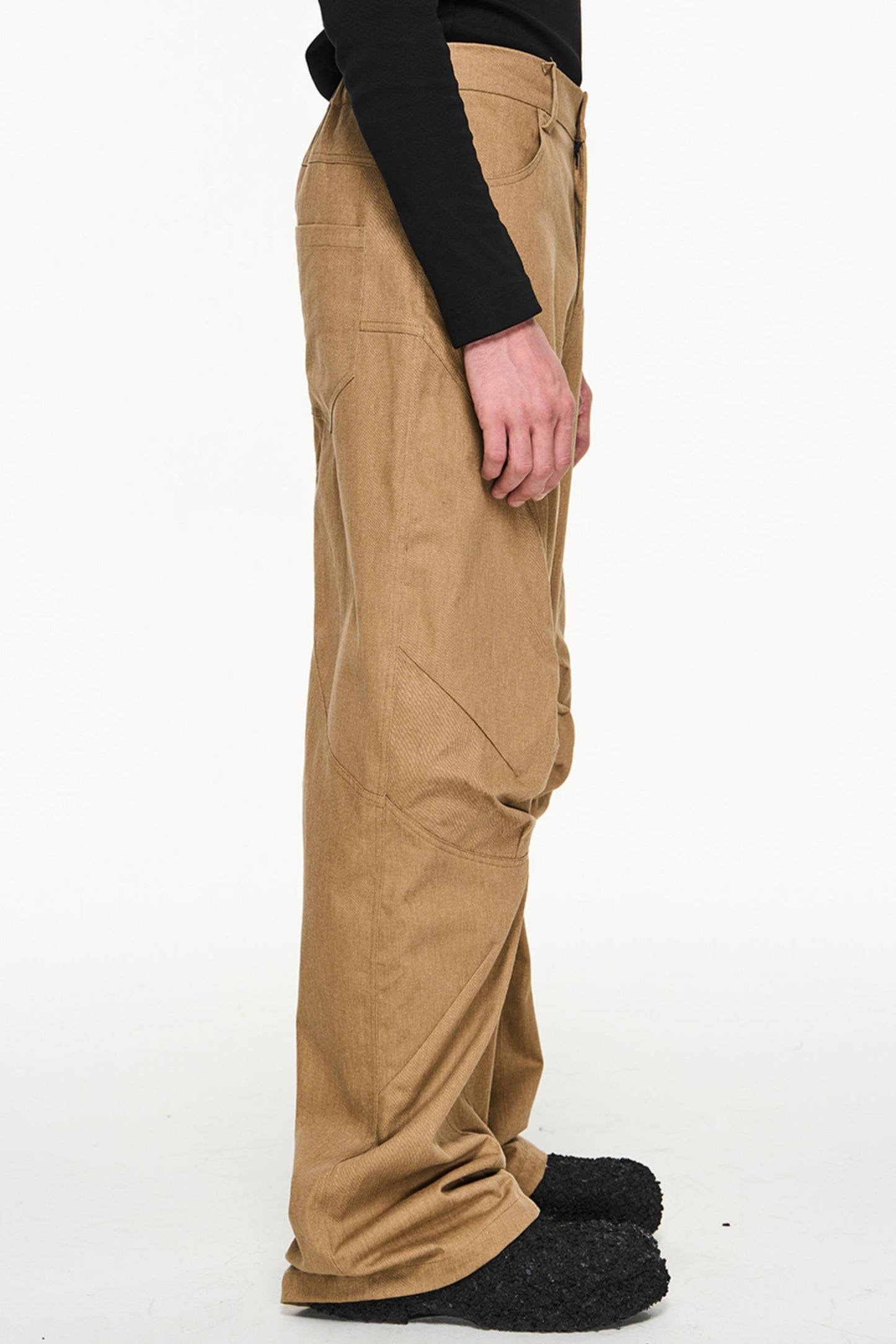 Cotton Loose Cargo Trousers