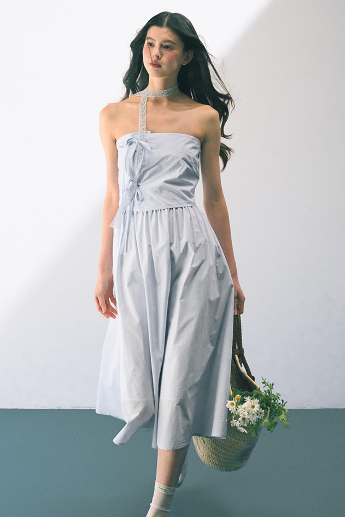 Summer Bow-Tie Sheath Dress