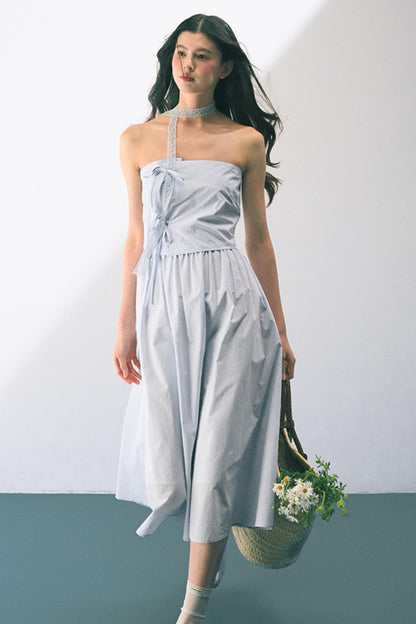 Summer Bow-Tie Sheath Dress