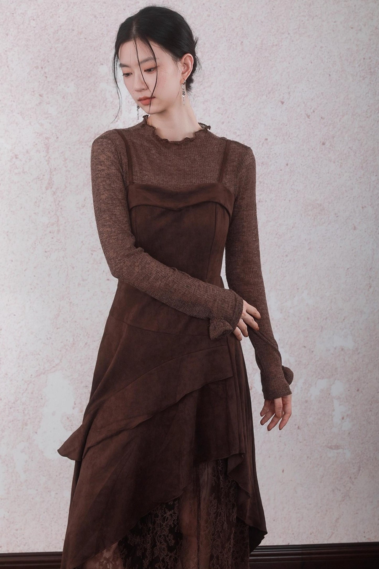 Layered Lace Paneled Sundress