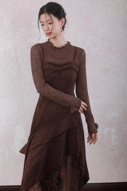 Layered Lace Paneled Sundress