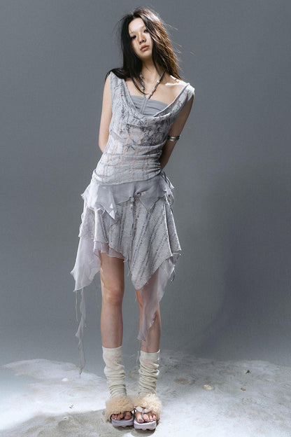 Misty Patchwork Skirt