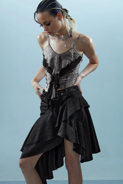 Ruffle Snake Camisole