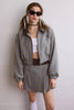 Grau-Blau-Jacke