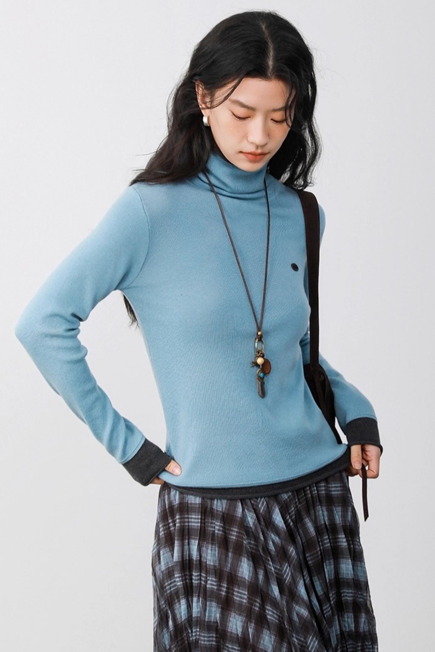 Haze Blue Two-Piece Sweater