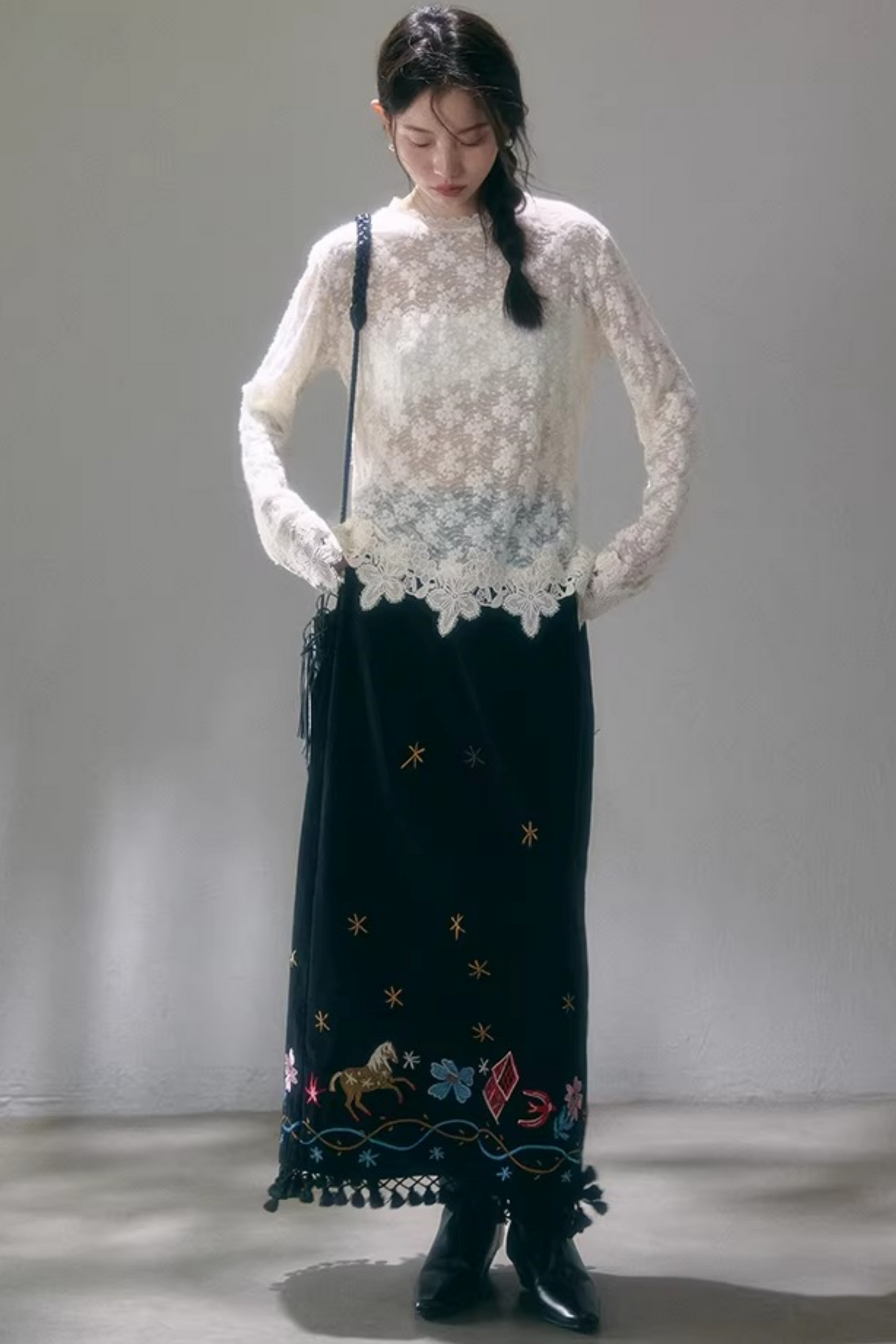 Delicate Lace Trim Top