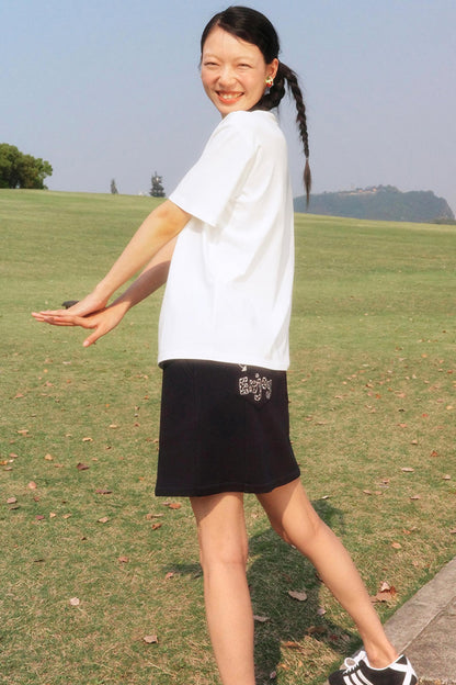 Hand-Painted Strawberry Tee