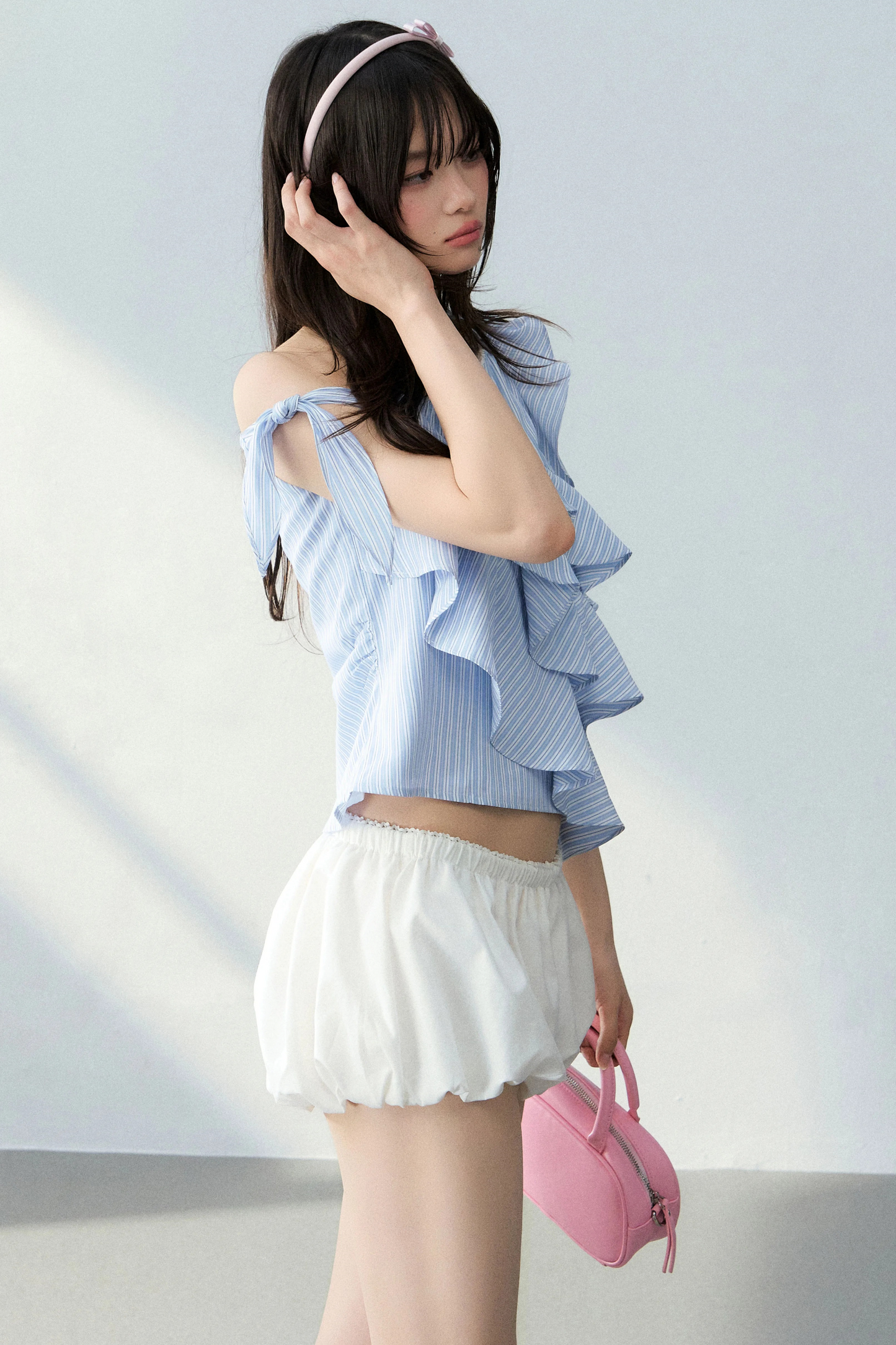 Butterfly Asymmetrical Off-Shoulder Top