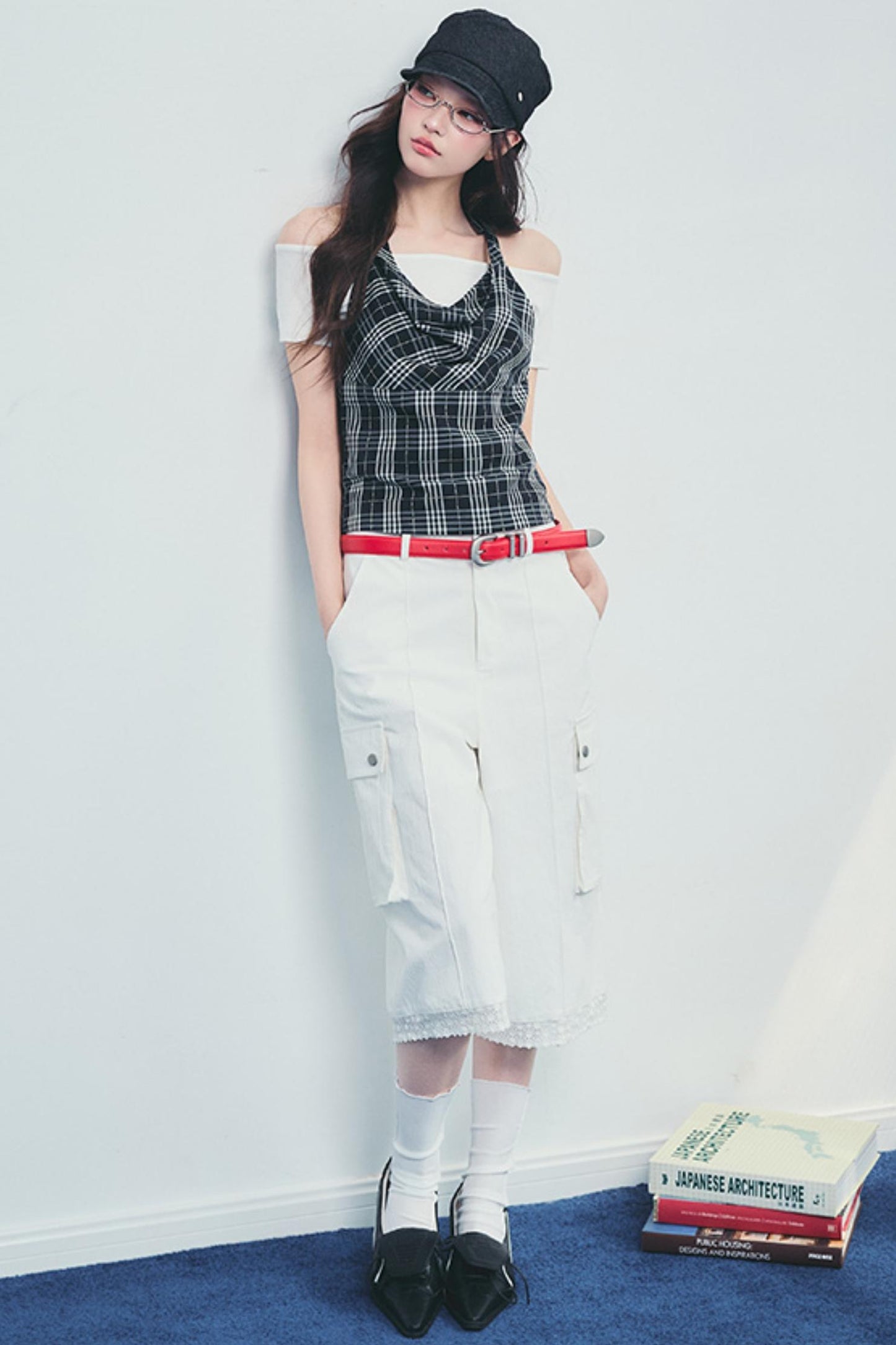 Lace Accent Drape Pants