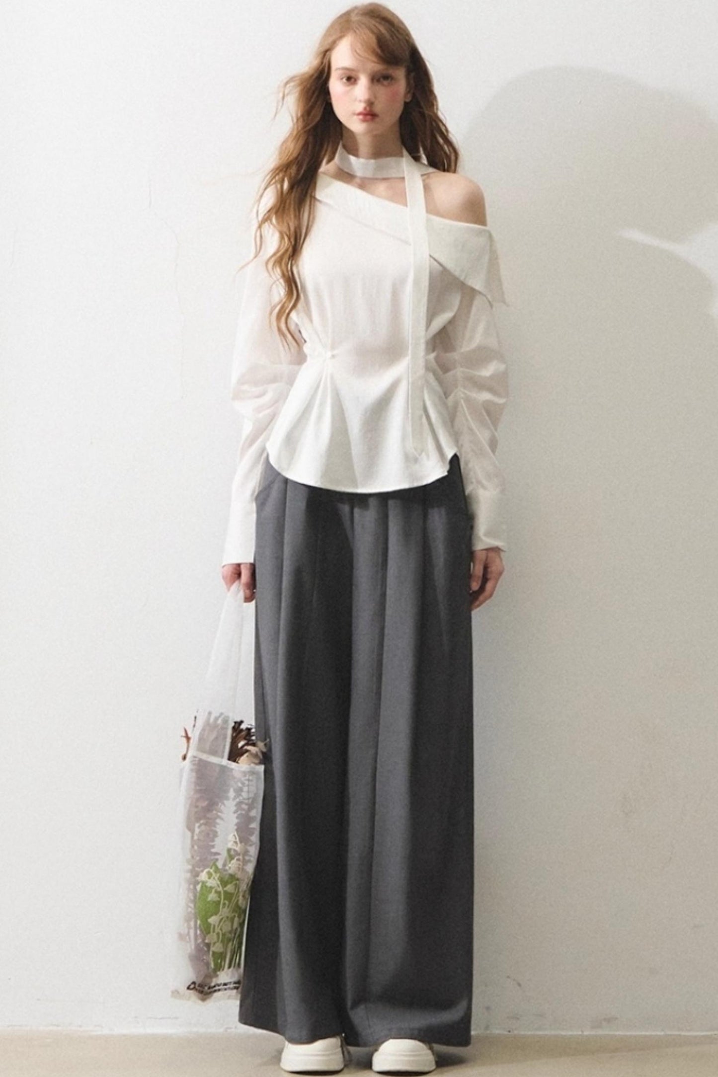 Mint Asymmetrical Shirt Set-Up