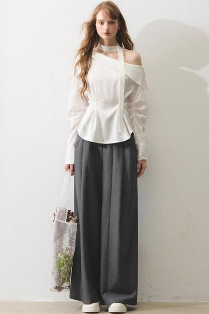 Mint Asymmetrical Shirt Set-Up