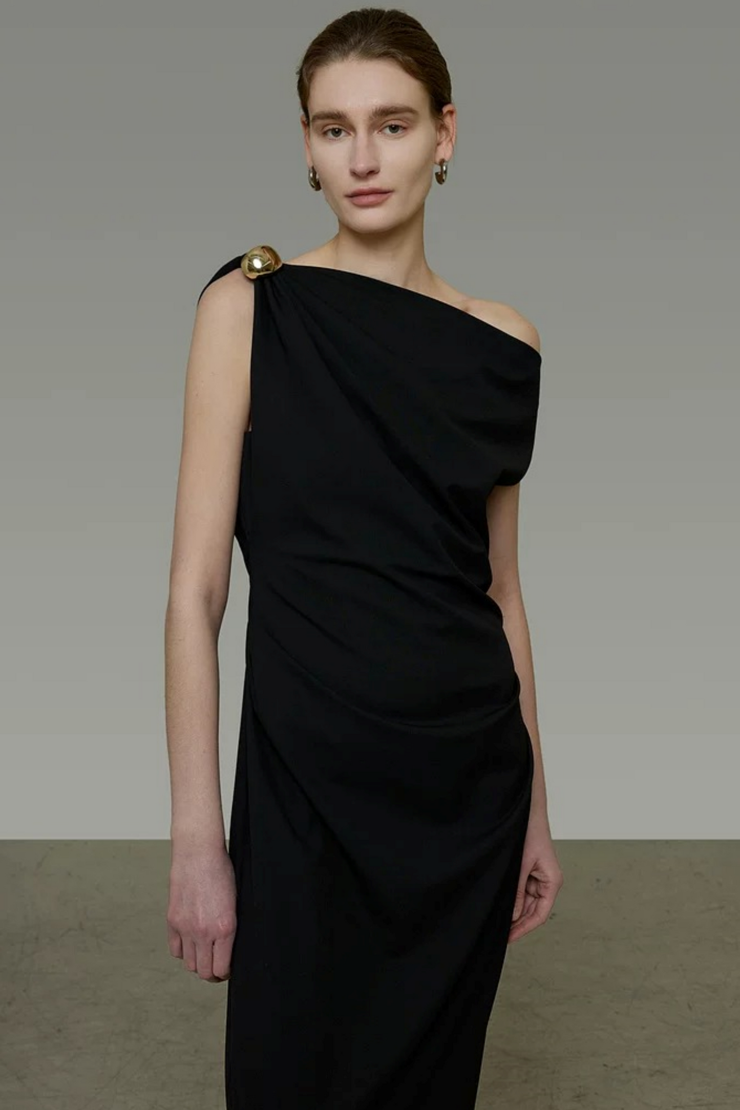Unspoken Black Off-Shoulder Dress