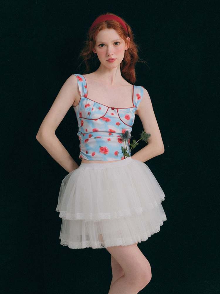 Airy Gauze Lace Ballet Tutu Skirt