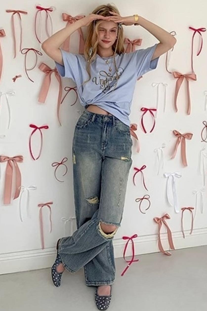 Off-Shoulder Sea Salt Tee