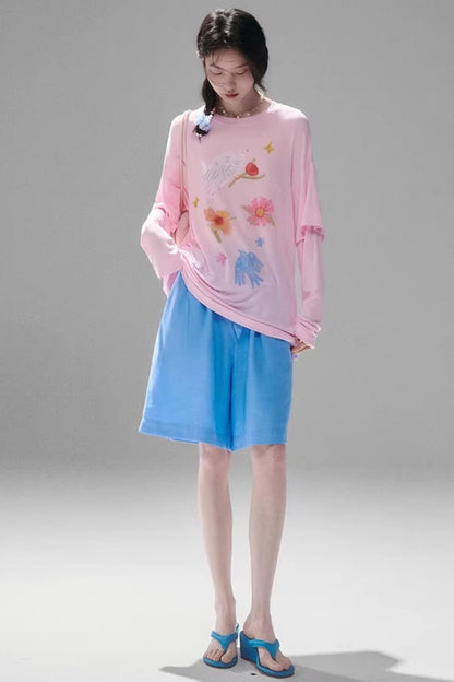 Cotton Linen Bermuda Shorts
