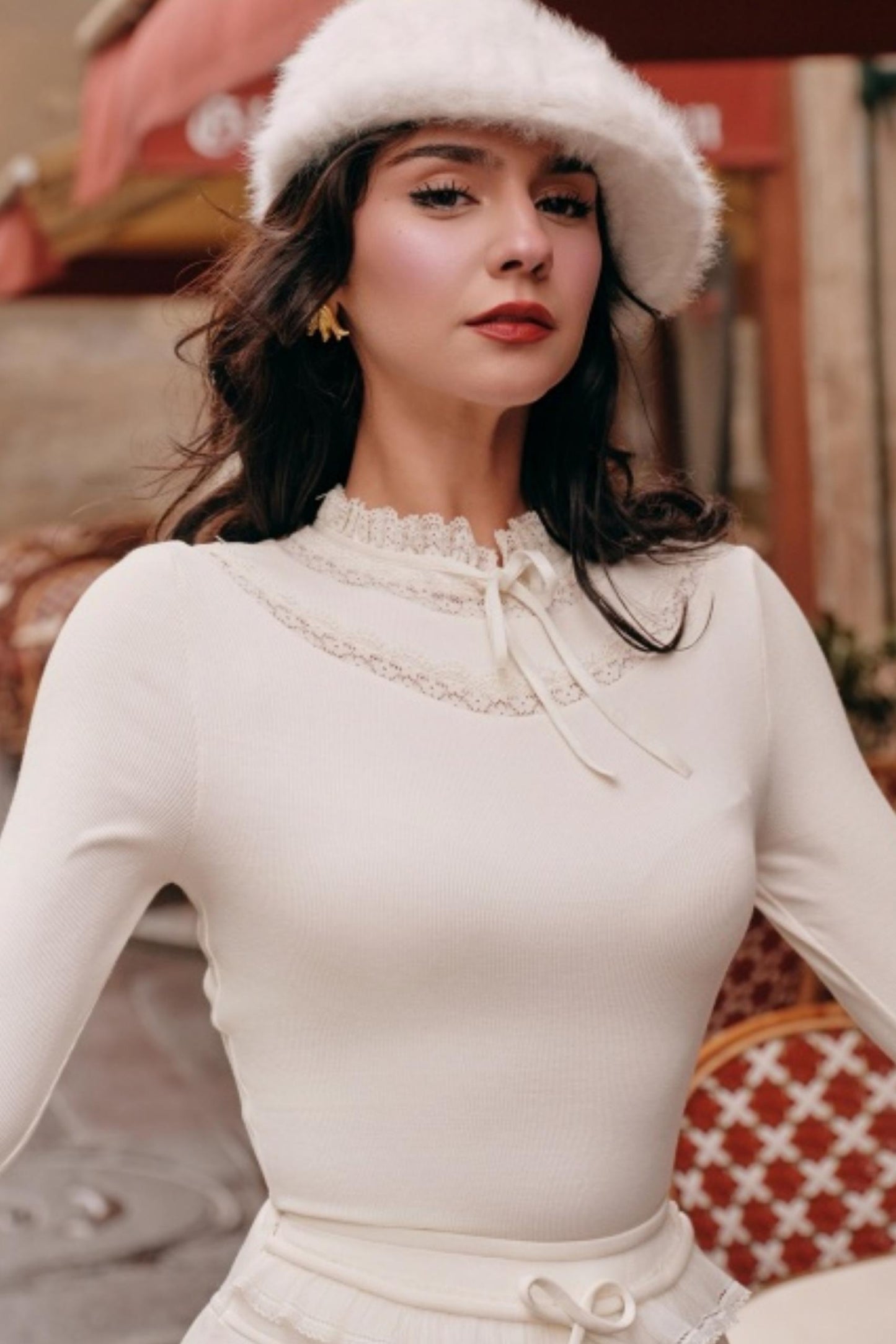 Moonlight Lace Knit Top Set-Up